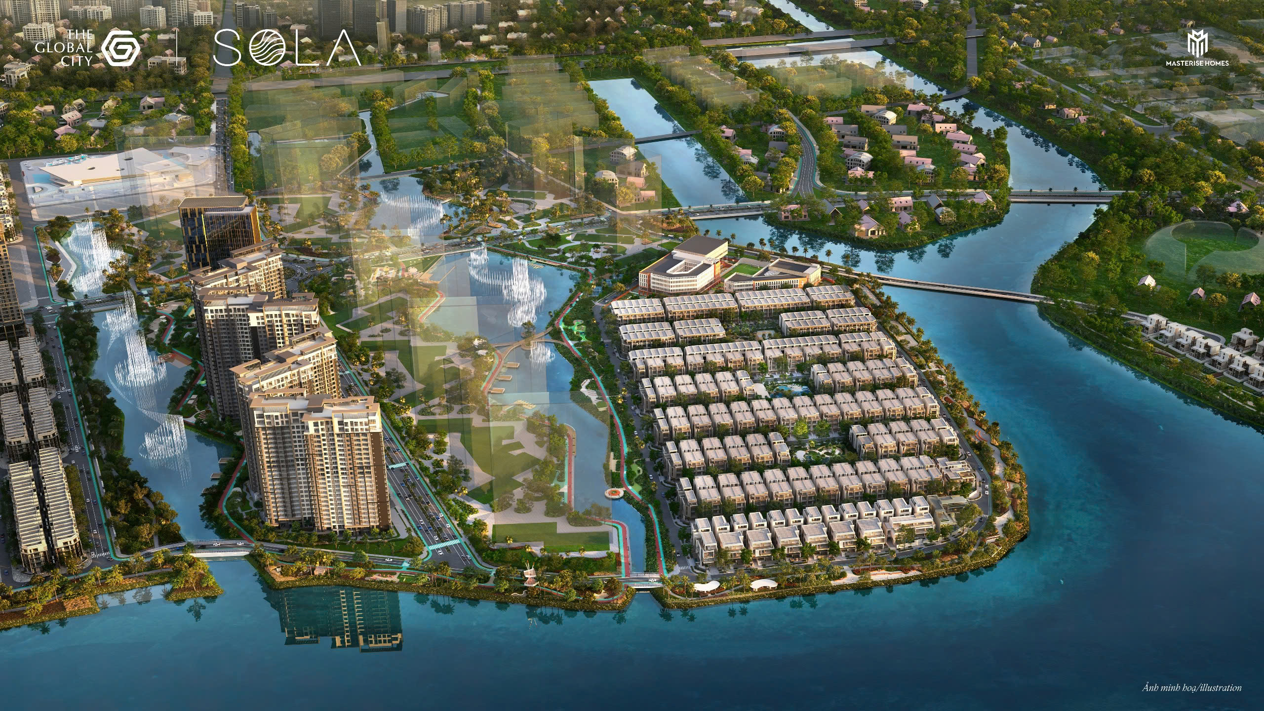 phoi canh ban dao sola the global city masterise homes quan 03